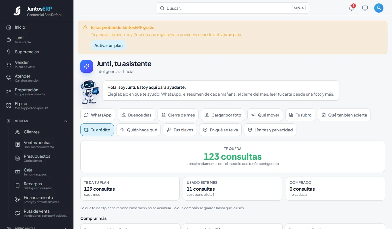 El crédito de inteligencia artificial.