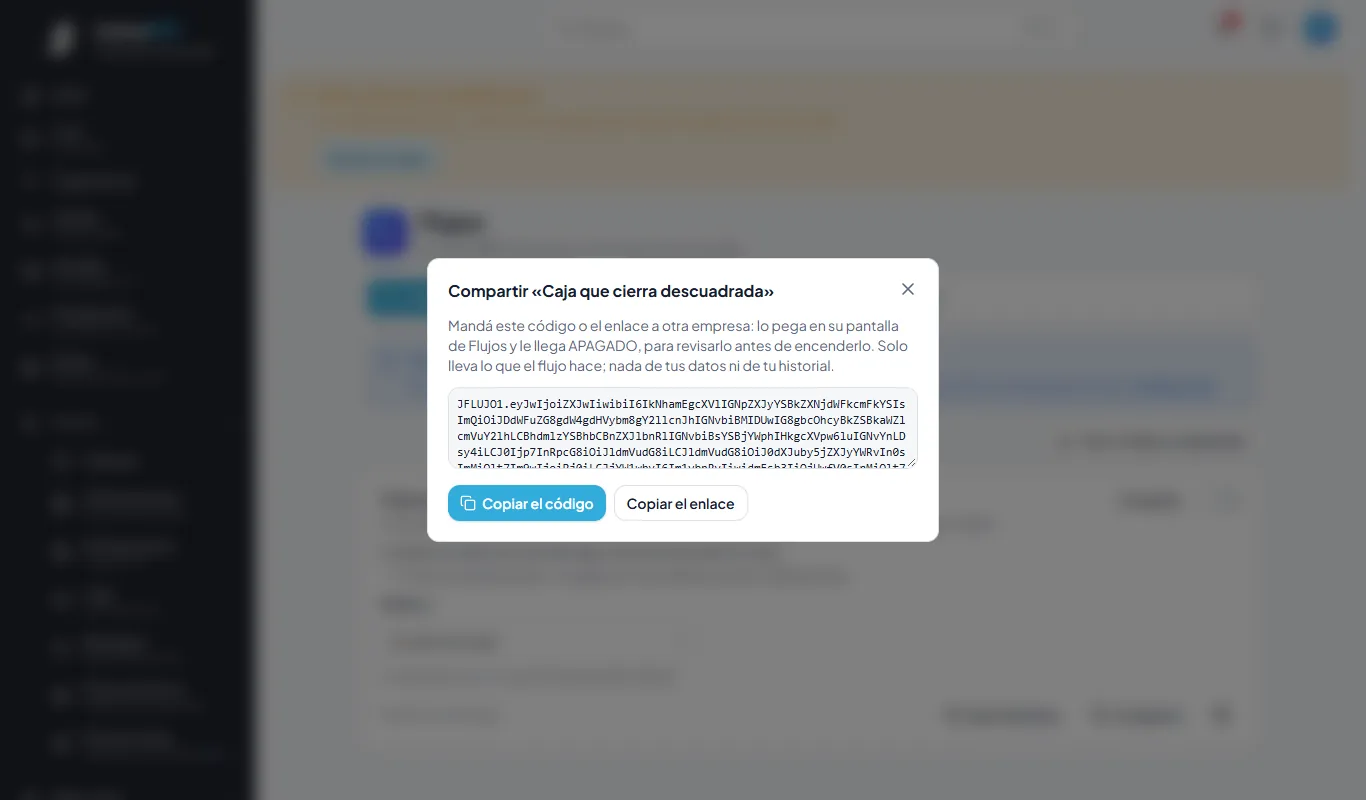 Compartir un flujo.