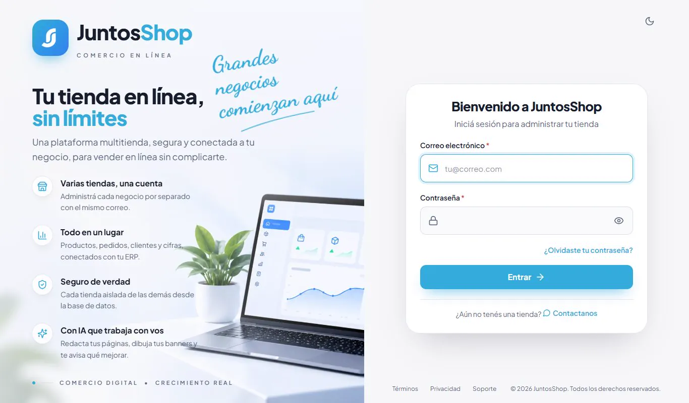 La pantalla de entrar.