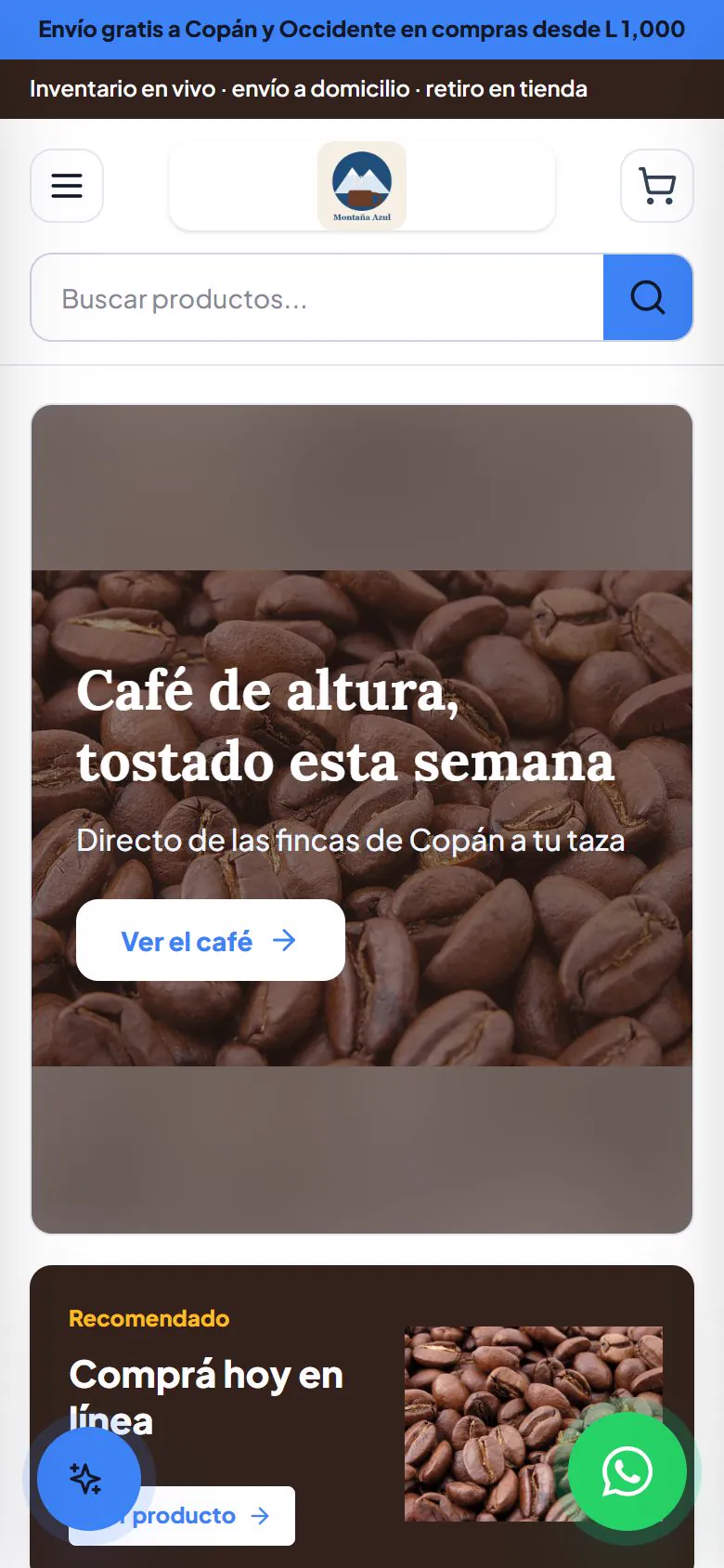 La portada en un celular.