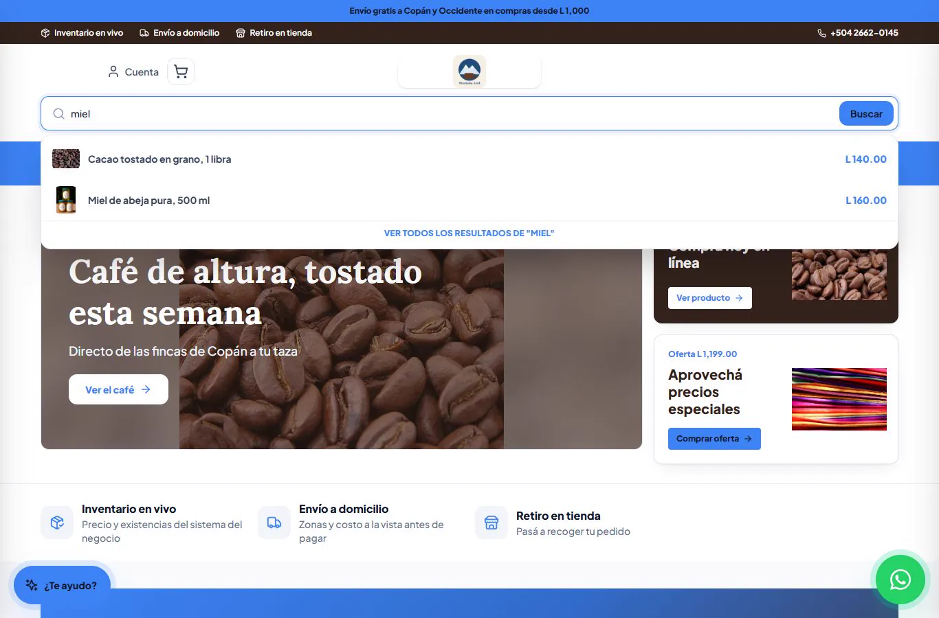 Buscando «miel».