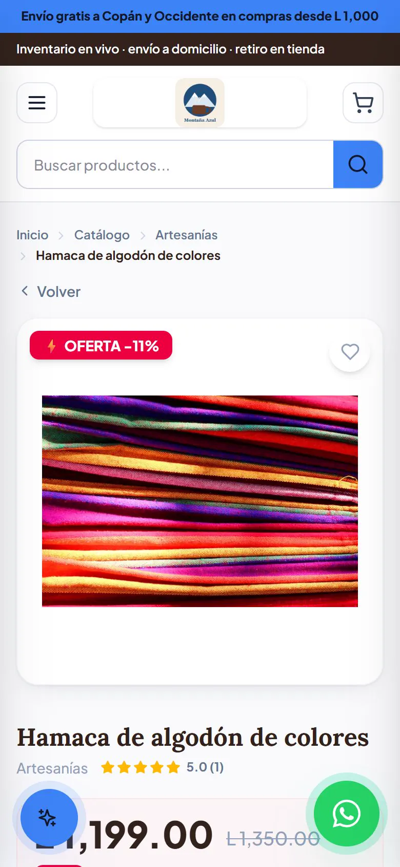 La hamaca en el celular.